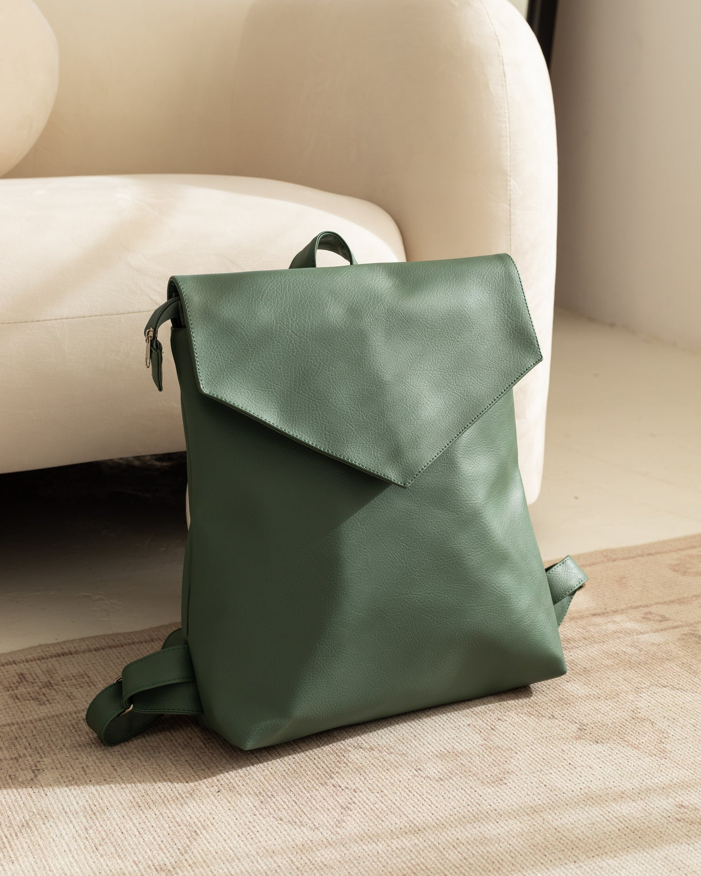 MAXIME Sage Large Elegant Backpack - zoe & co
