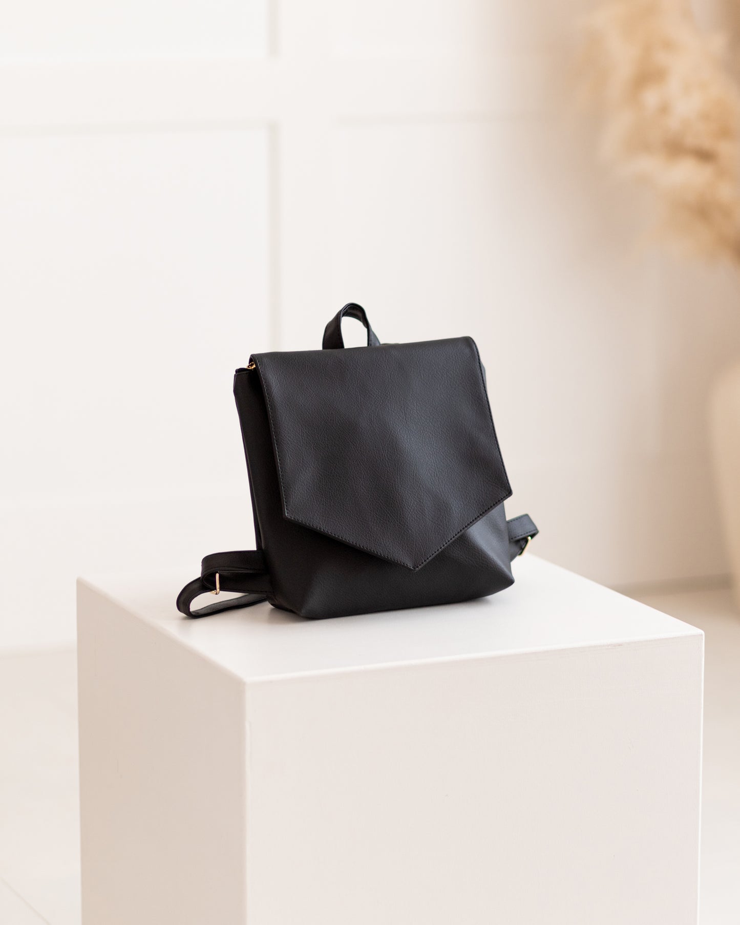 LOTUS Black Mini Backpack - zoe & co