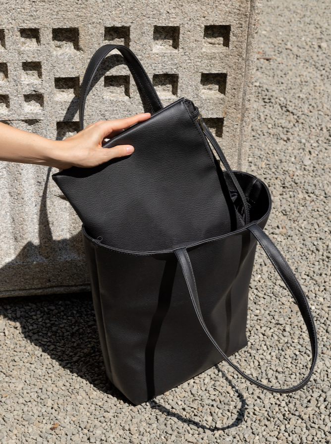 IRIS Black Tote Bag Combo - zoe & co