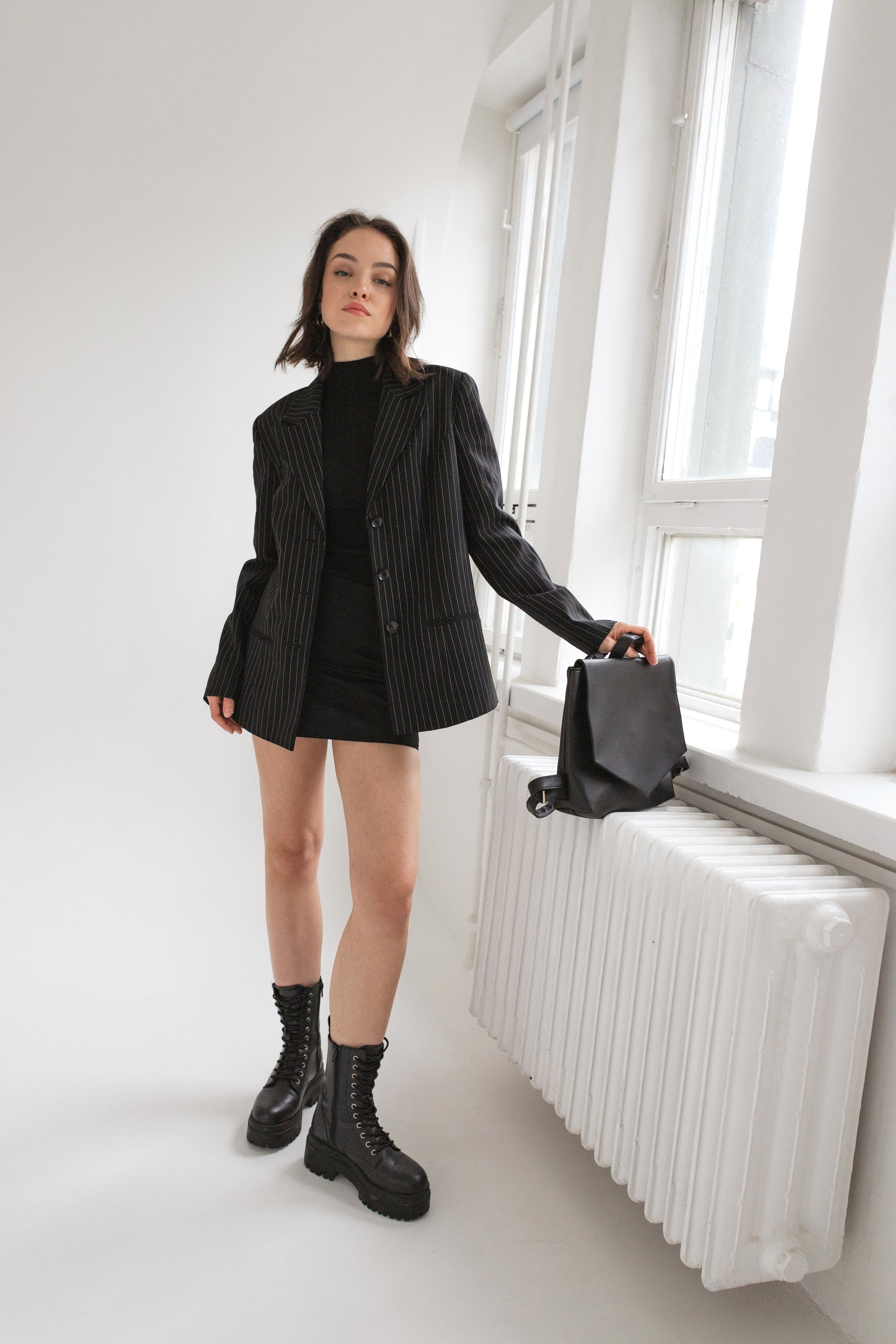 LOTUS Black Mini Backpack - zoe & co