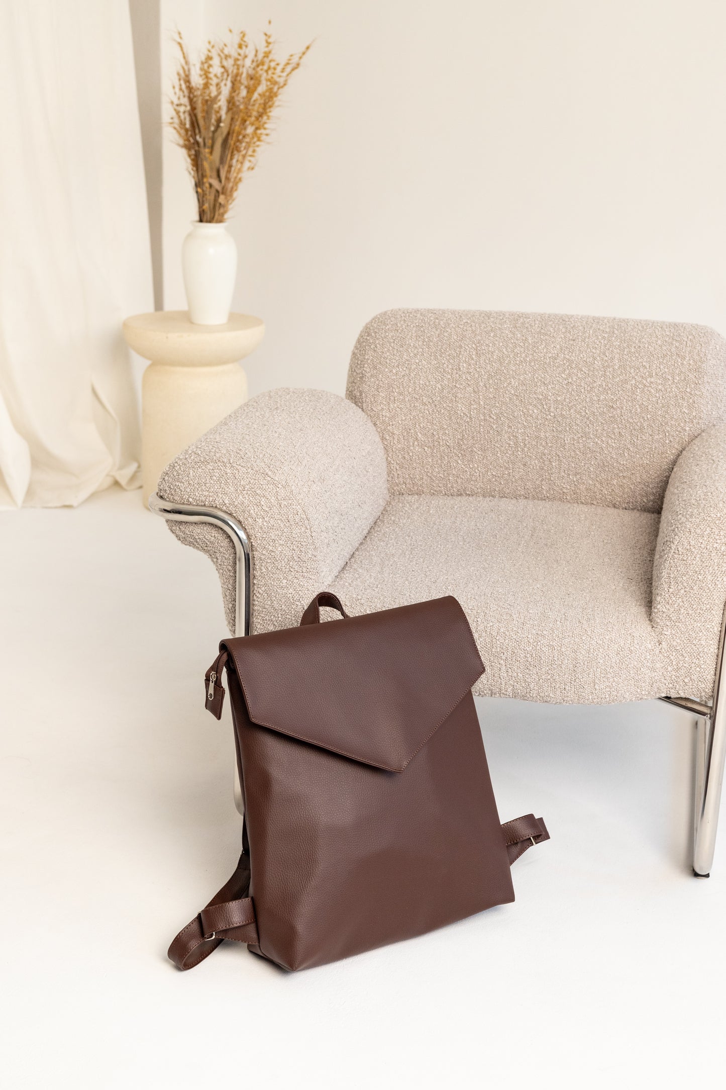 MAXIME Mokka Large Elegant Backpack - zoe & co