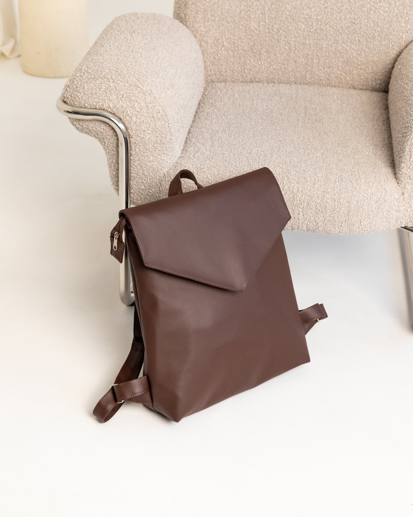 MAXIME Mokka Large Elegant Backpack - zoe & co