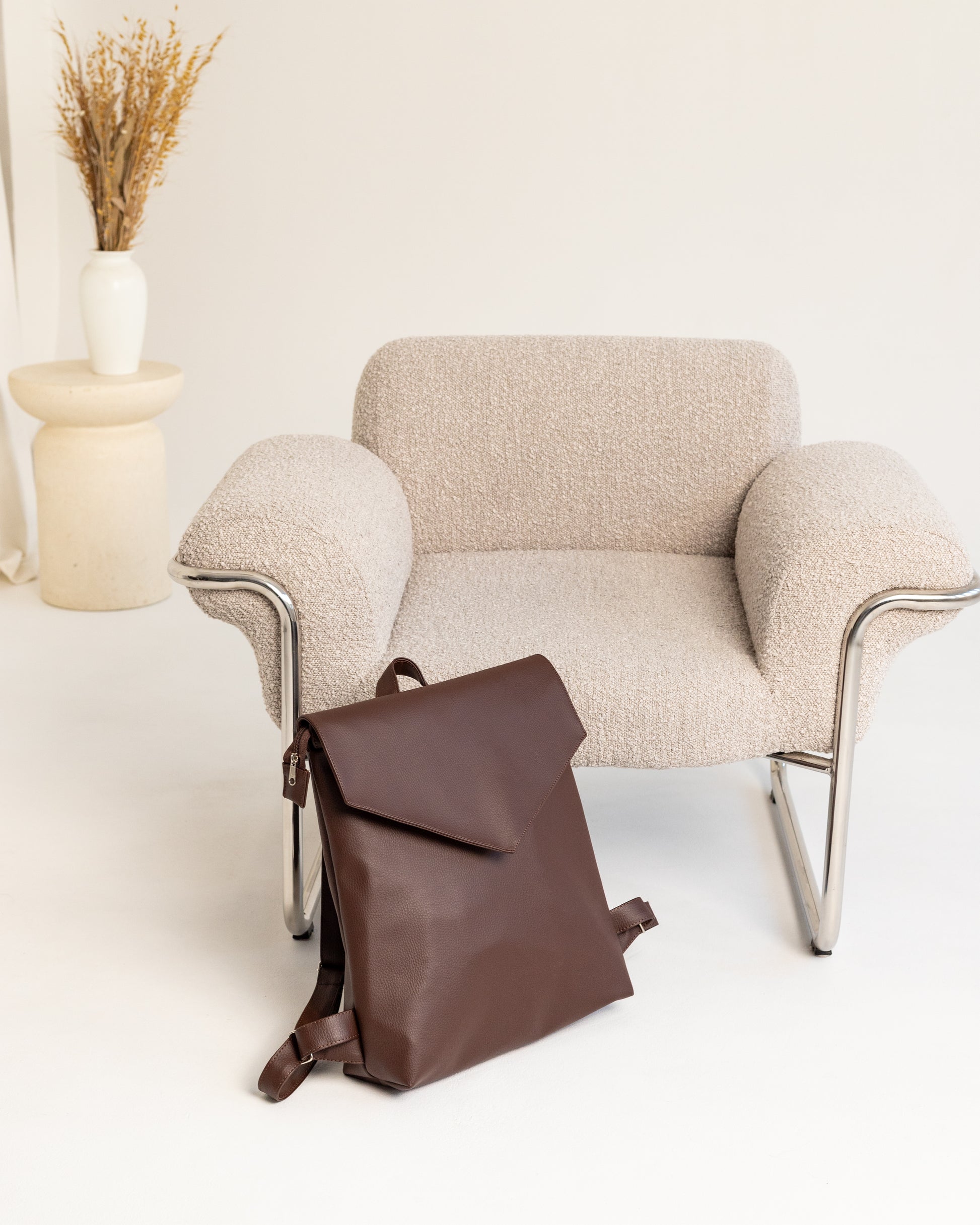 MAXIME Mokka Large Elegant Backpack - zoe & co