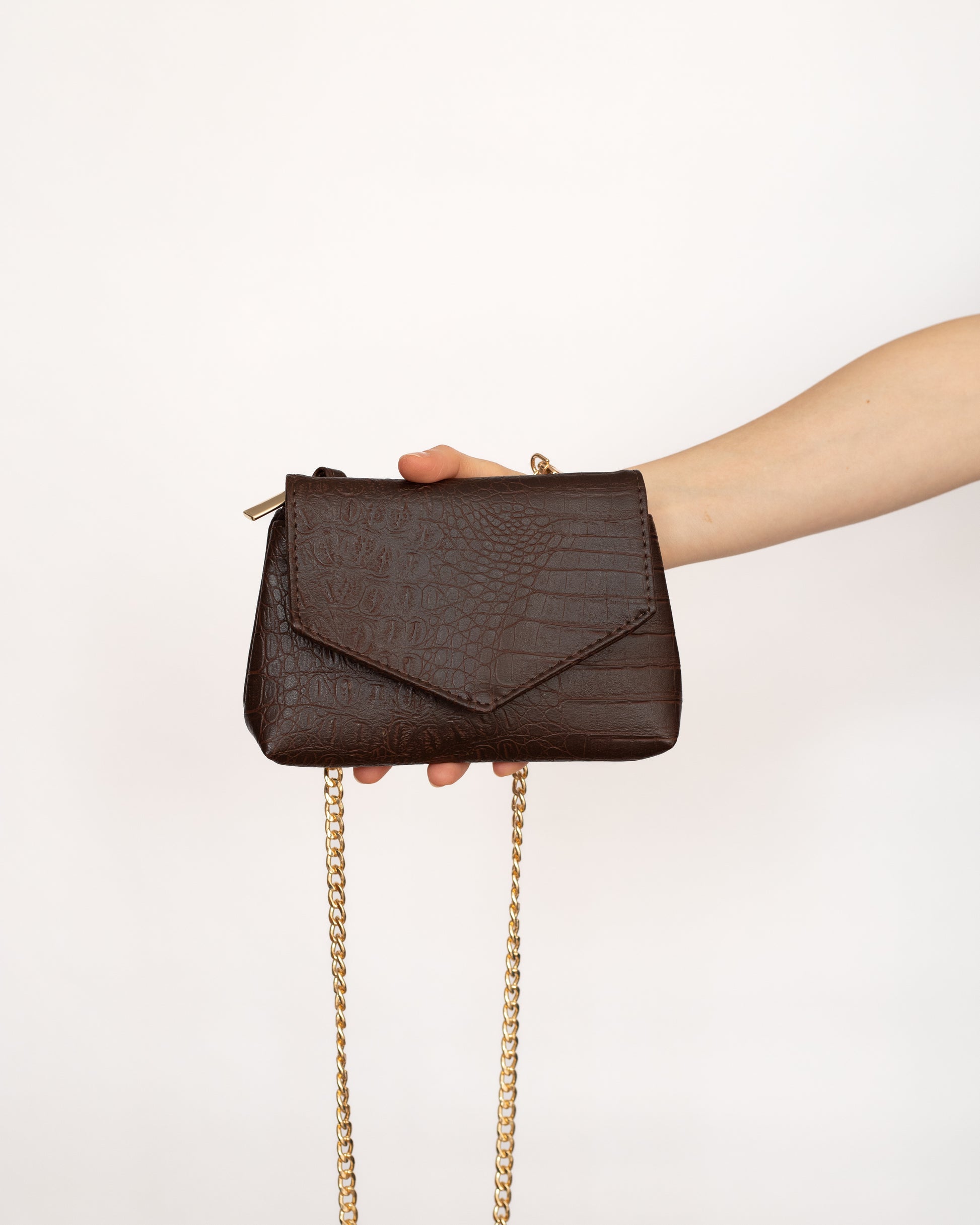 Croc Micro Handbag with Chain OUTLET - zoe & co