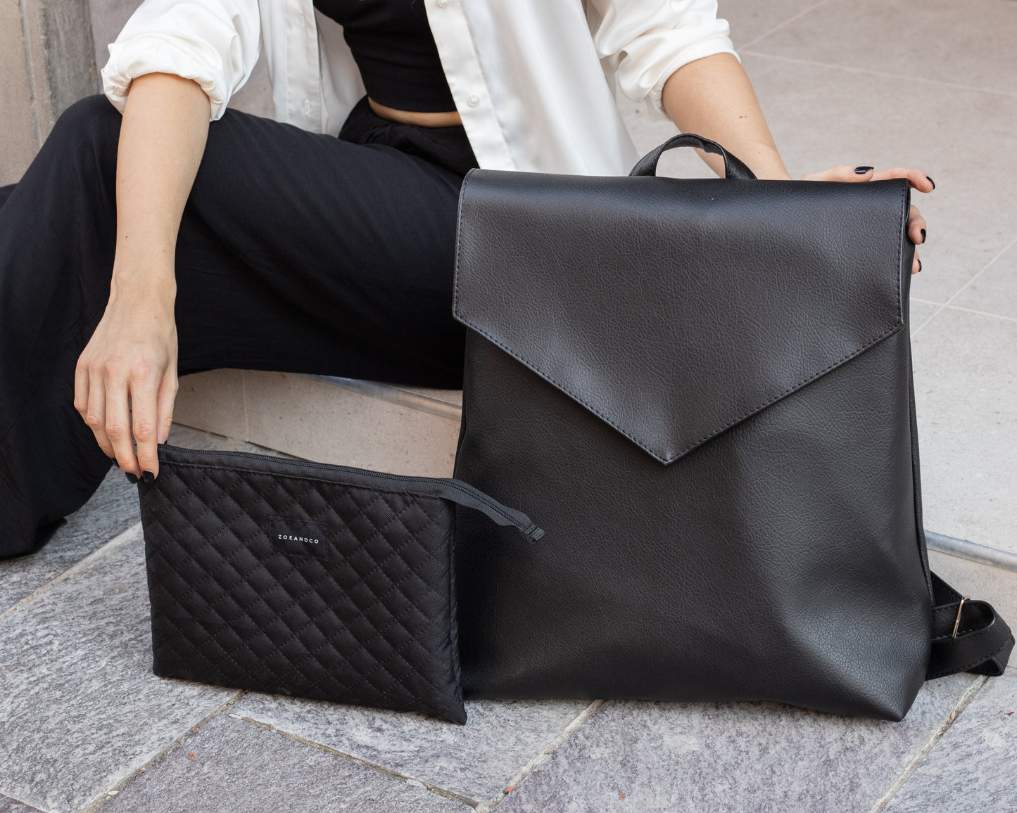 MAXIME Large Elegant Backpack - zoe & co