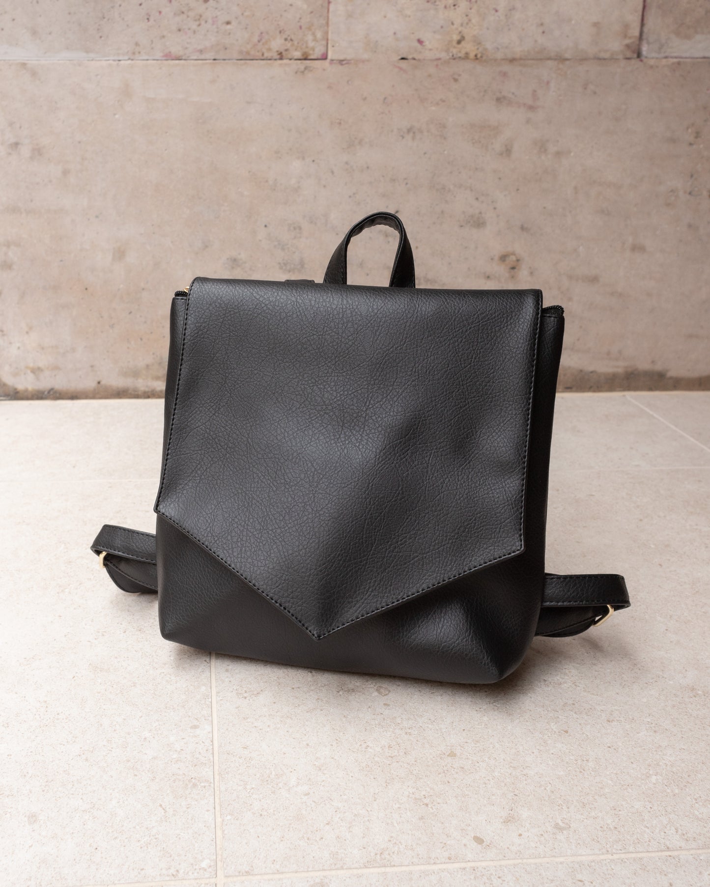 LOTUS Black Mini Backpack - zoe & co