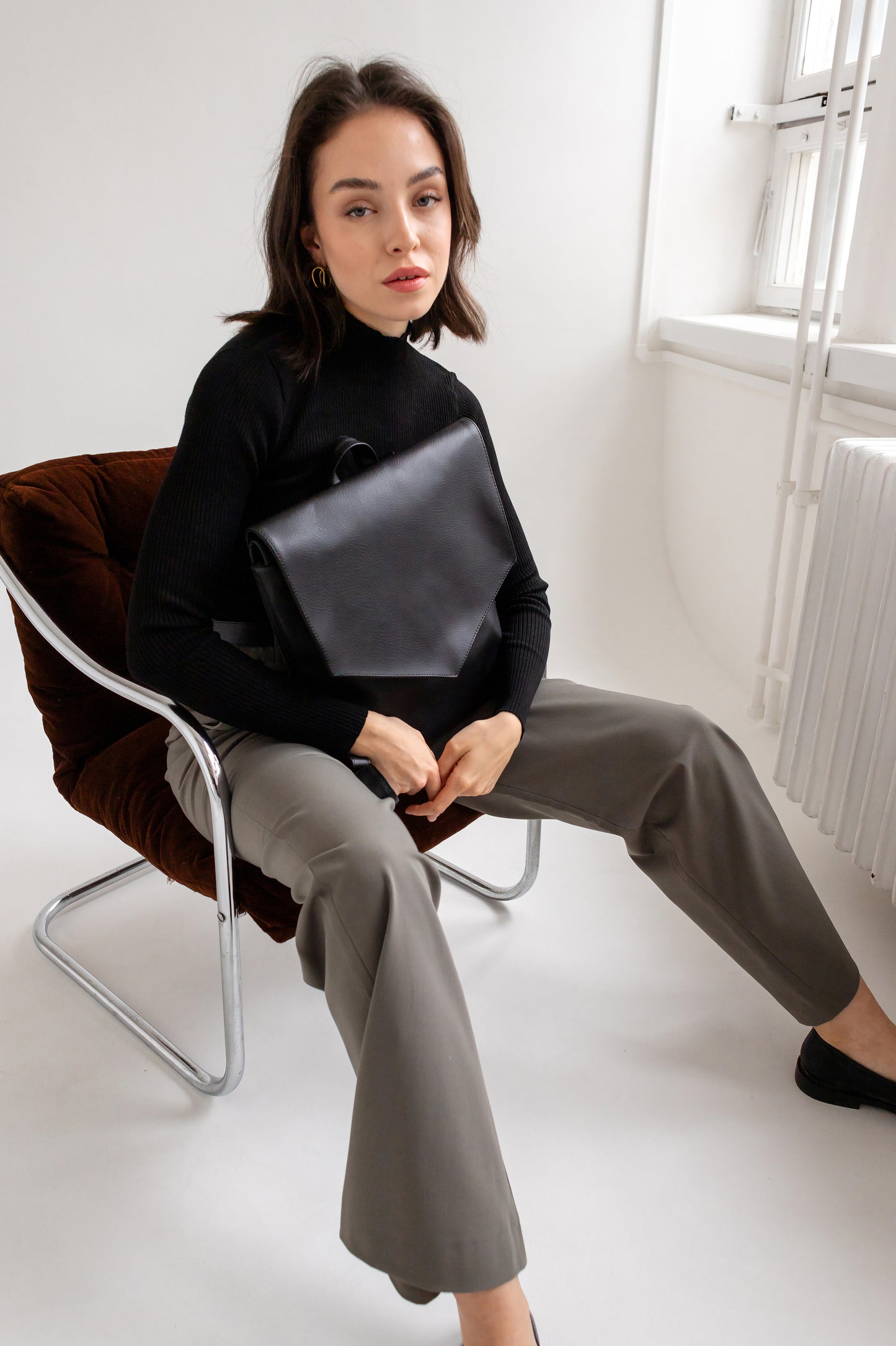 LINE Black Backpack - zoe & co