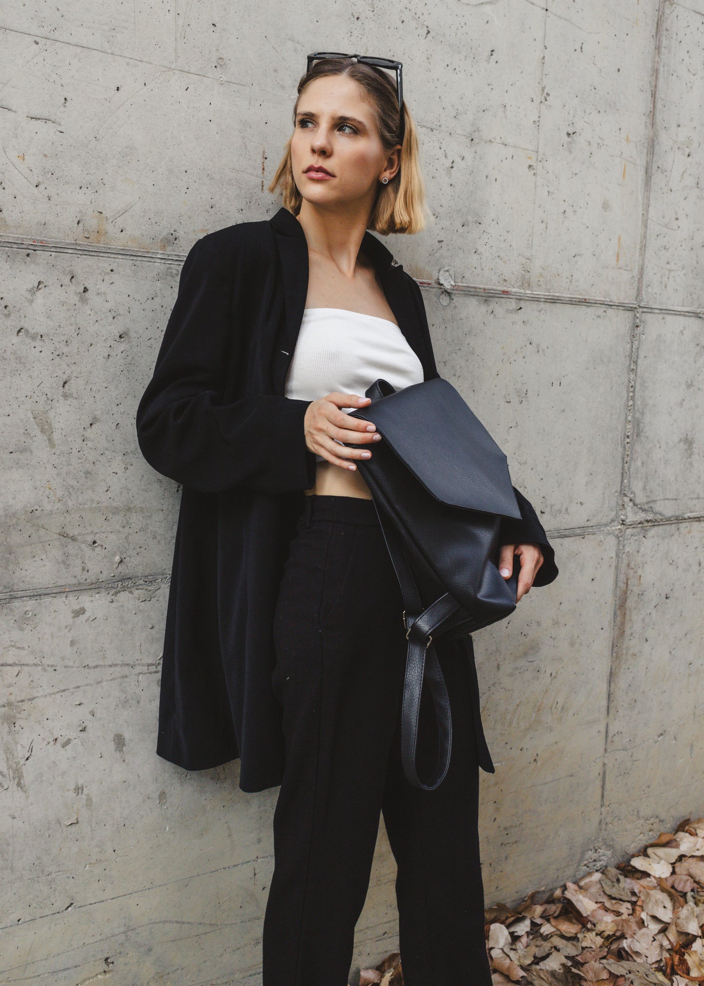 LINE Black Backpack
