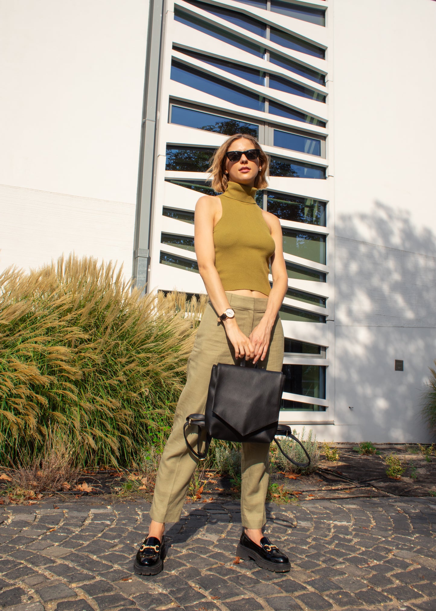 LOTUS Black Mini Backpack - zoe & co