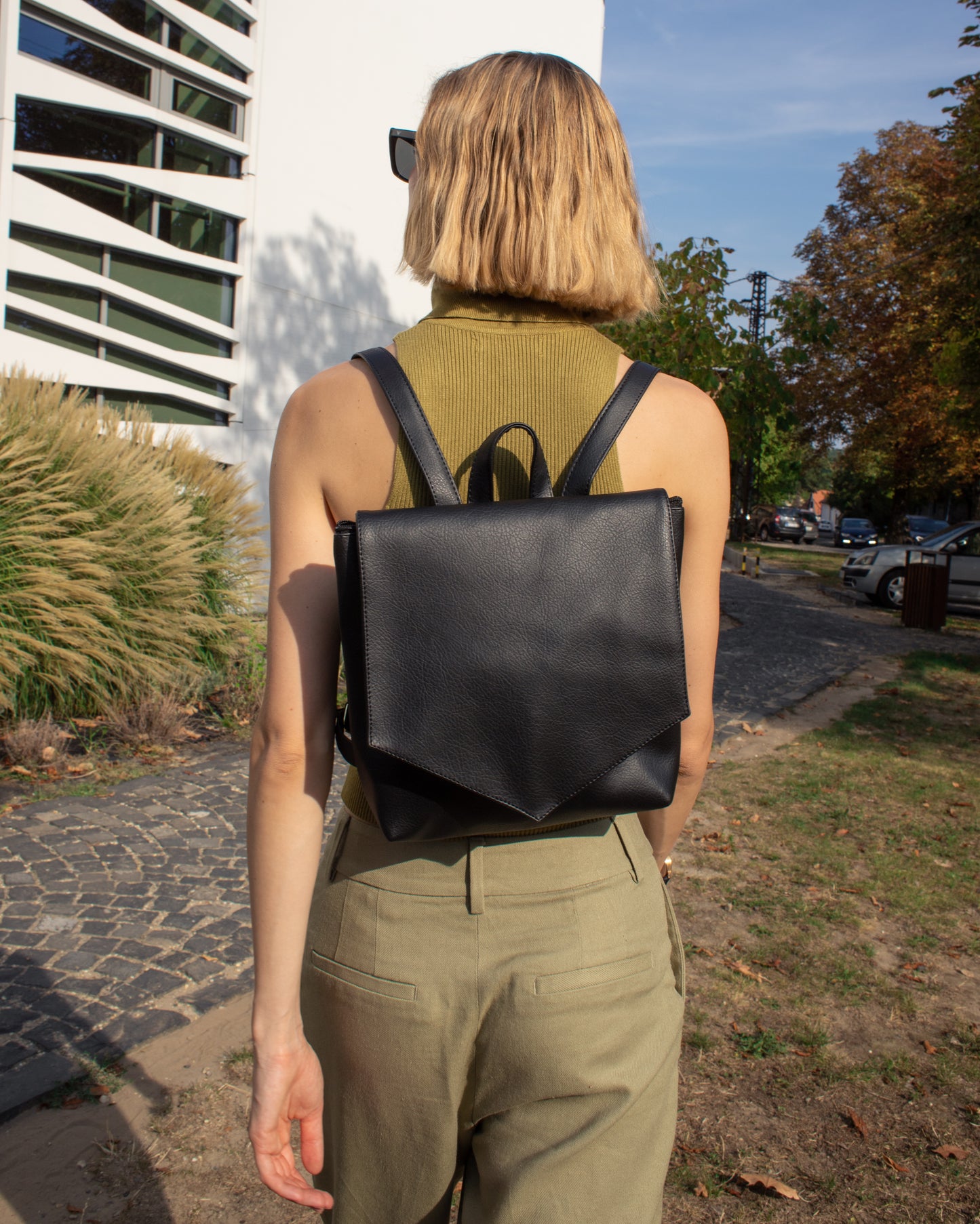 LOTUS Black Mini Backpack - zoe & co