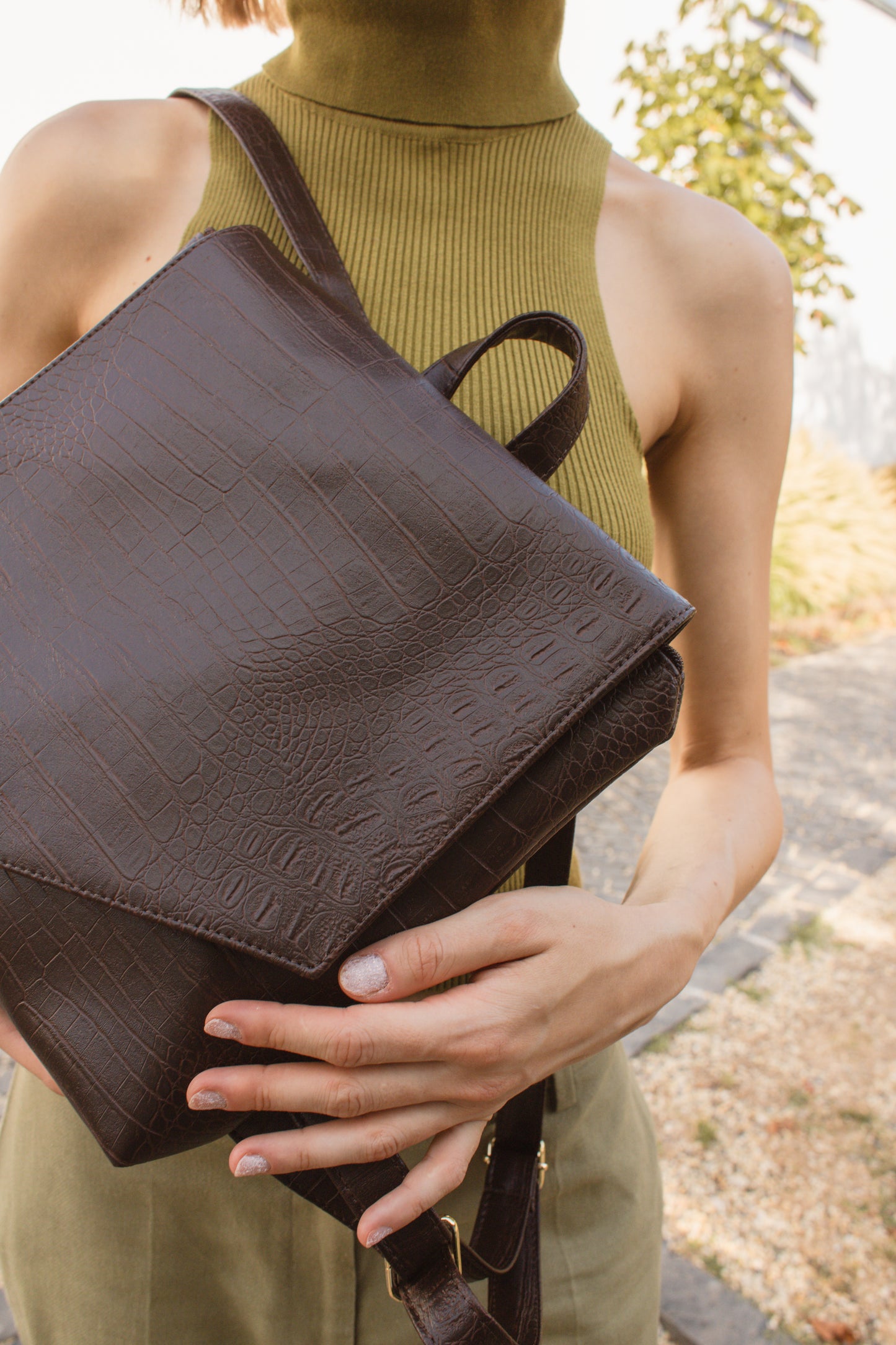 LOTUS Croc Mini Backpack - zoe & co