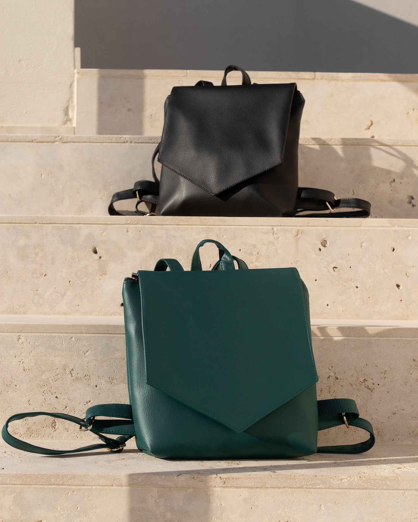 LOTUS Black Mini Backpack - zoe & co