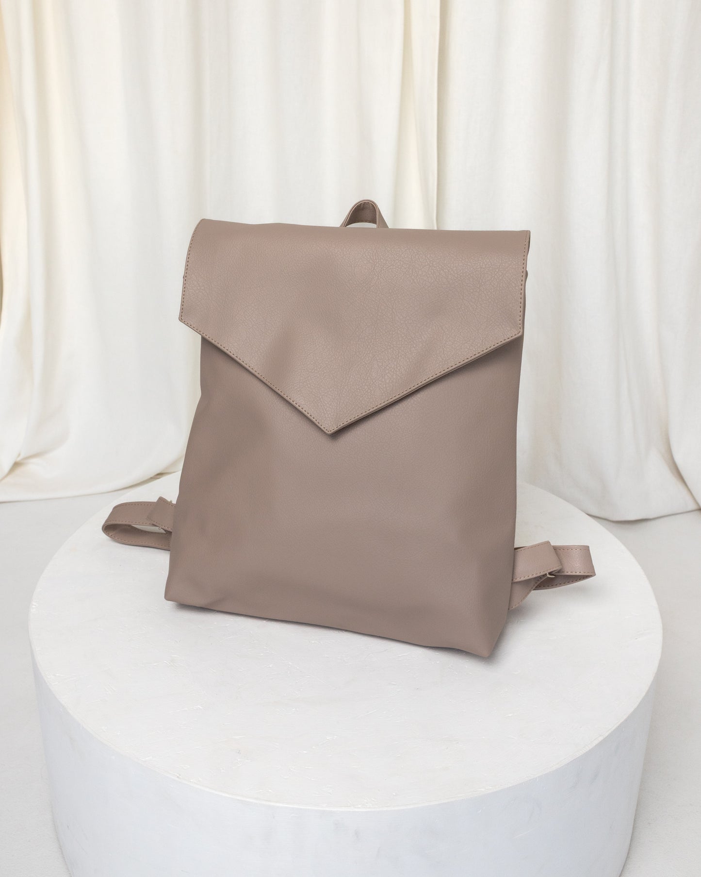 MAXIME Tan Large Elegant Backpack - zoe & co