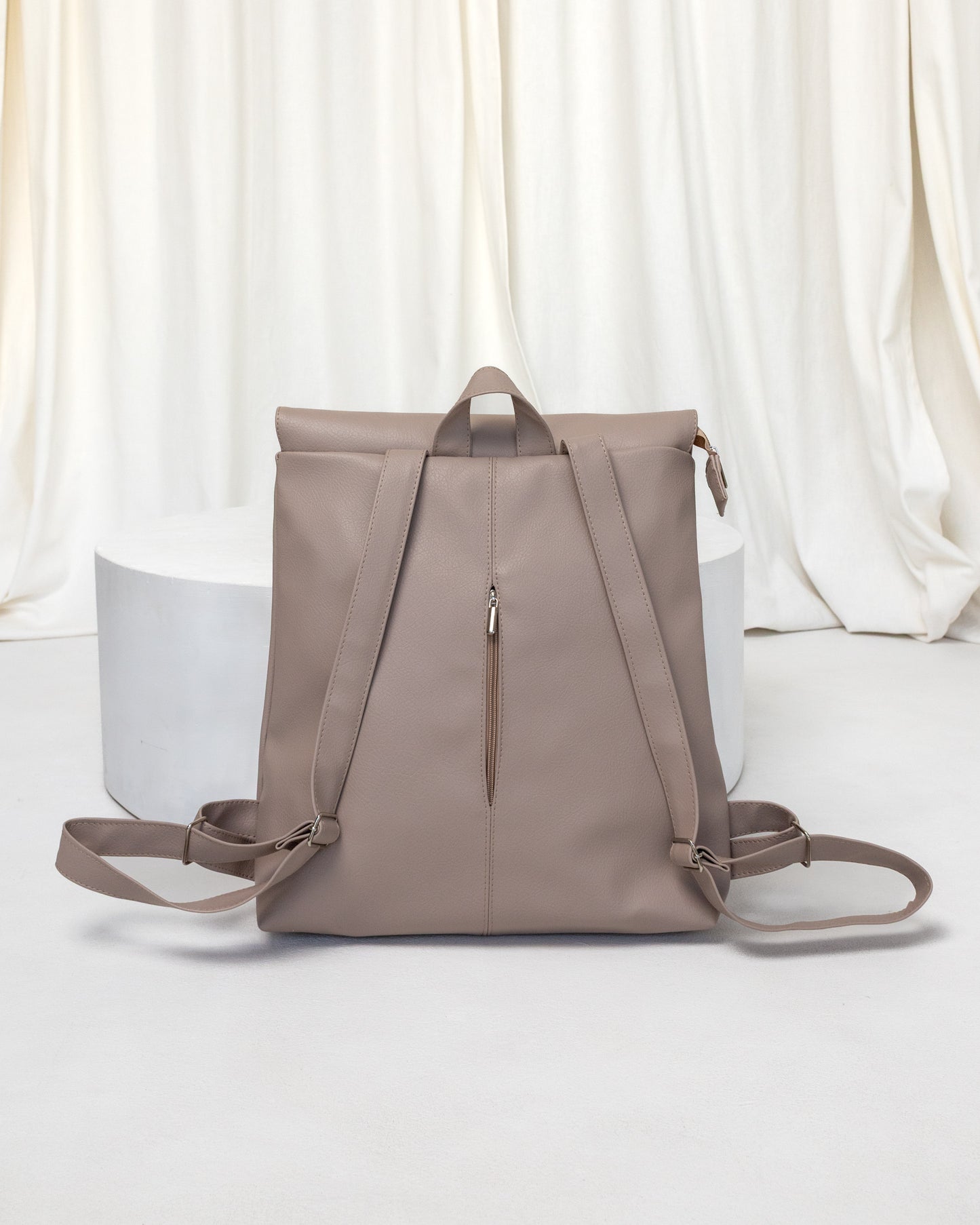 MAXIME Tan Large Elegant Backpack - zoe & co