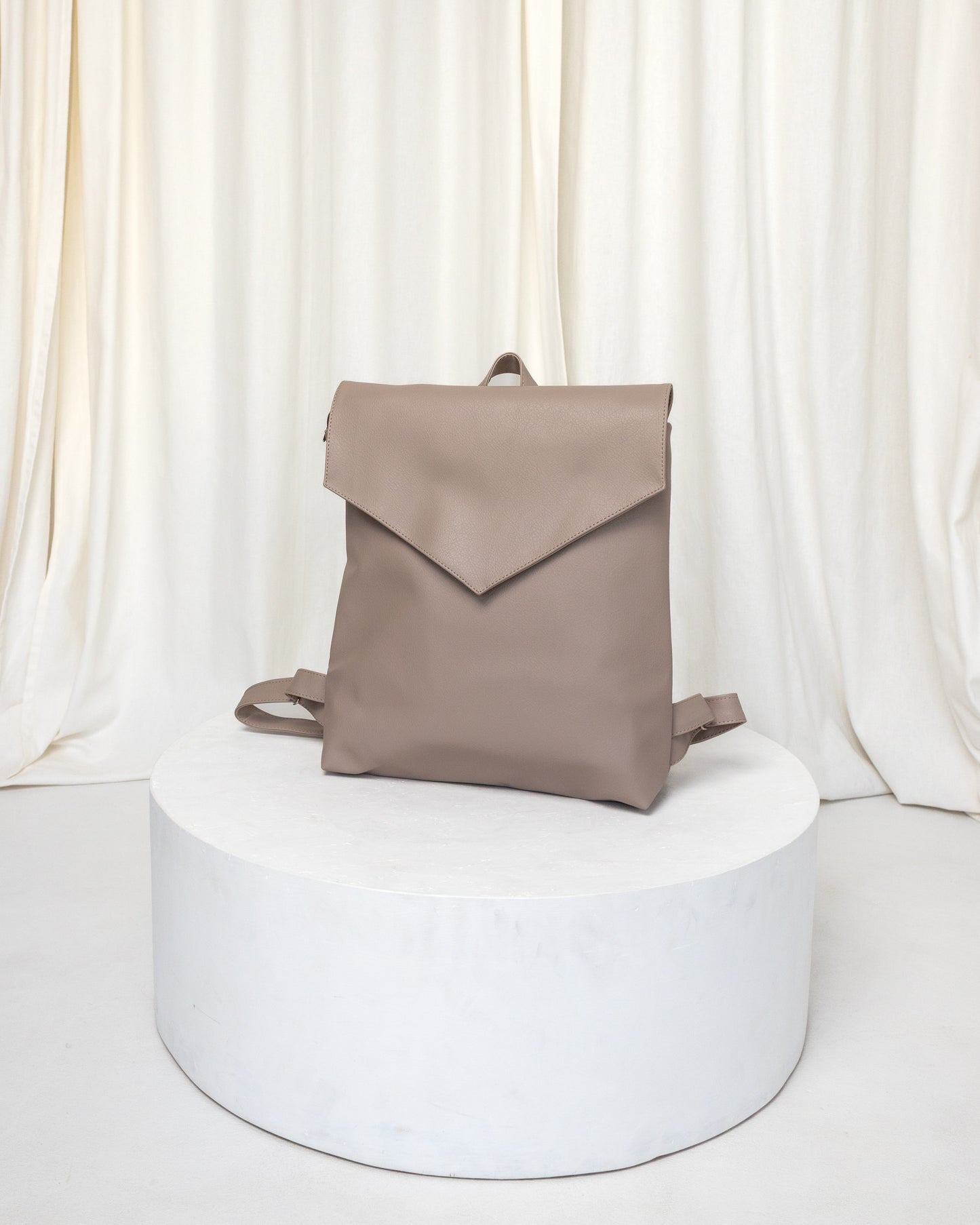 MAXIME Tan Large Elegant Backpack - zoe & co