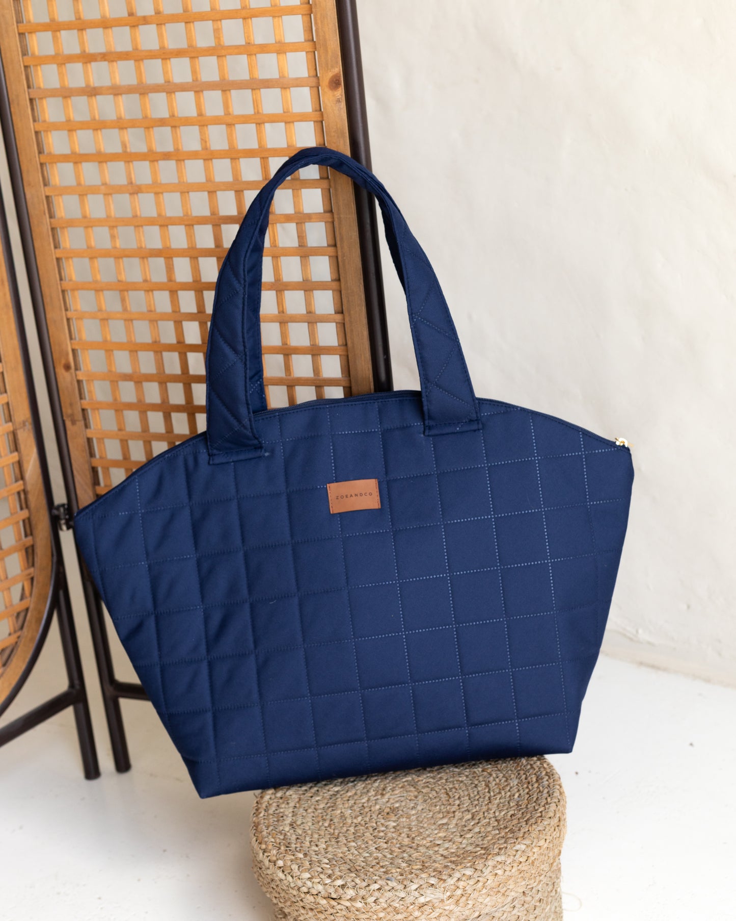 POUFFE Summer Tote Navy - zoe & co
