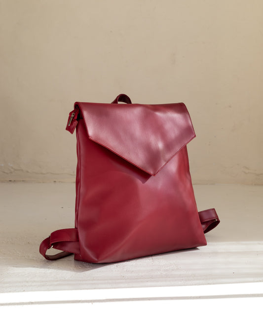 MAXIME Merlot Large Elegant Backpack - zoe & co