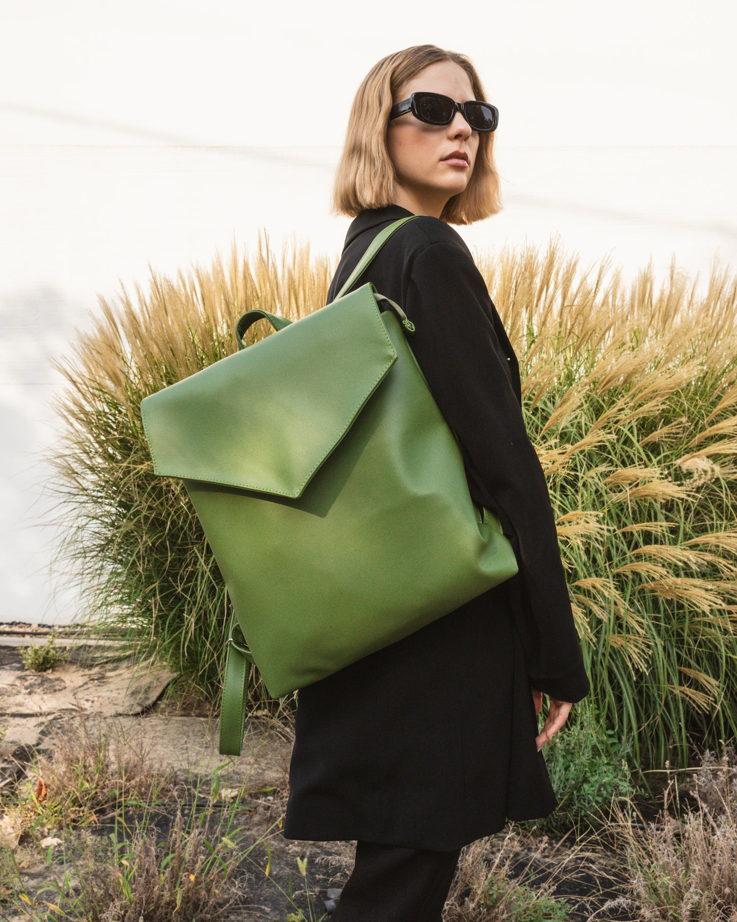 MAXIME Matcha Large Elegant Backpack