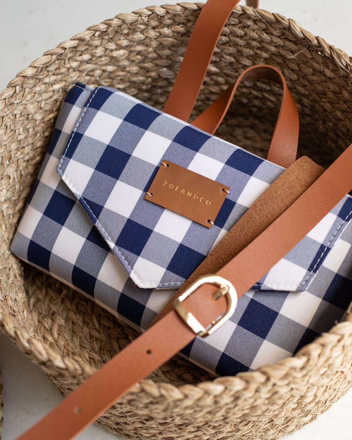 COPINE Shoulder Bag Plaid - zoe & co