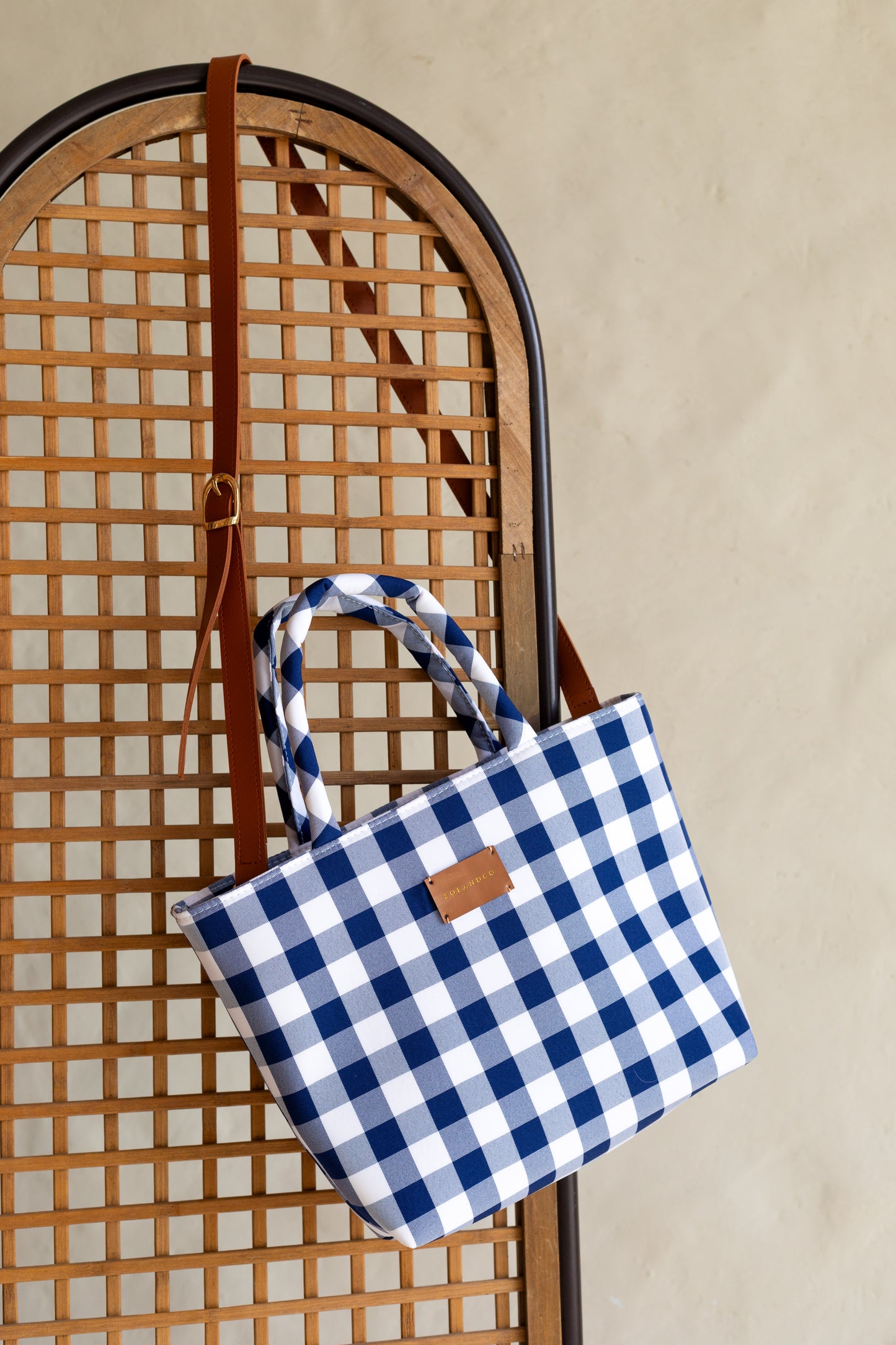 PANIER Handbag Plaid - zoe & co