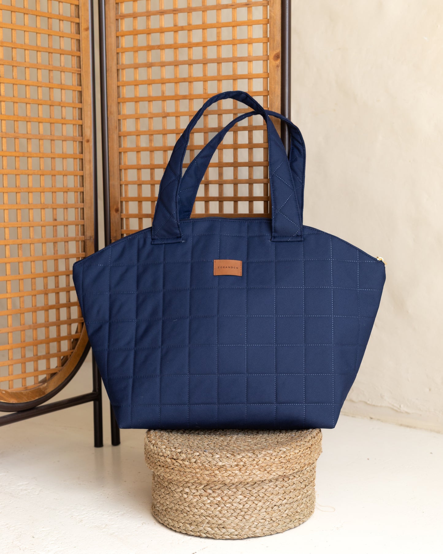POUFFE Summer Tote Navy - zoe & co