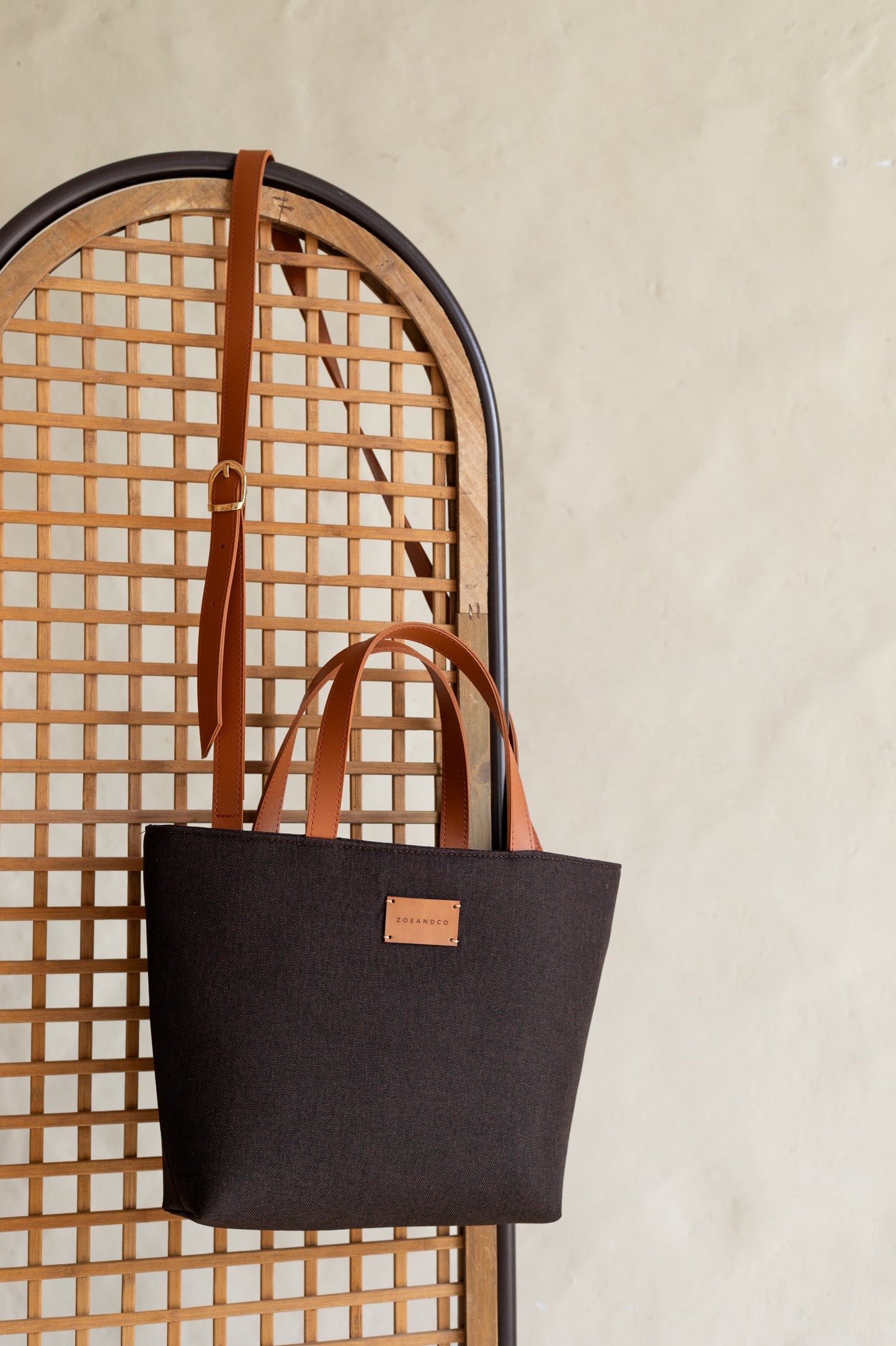 PANIER Handbag Dark Brown - zoe & co