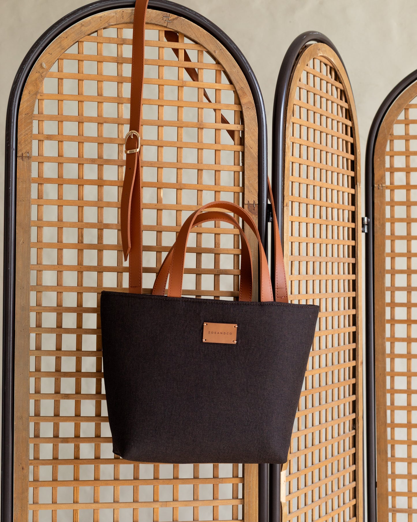 PANIER Handbag Dark Brown - zoe & co