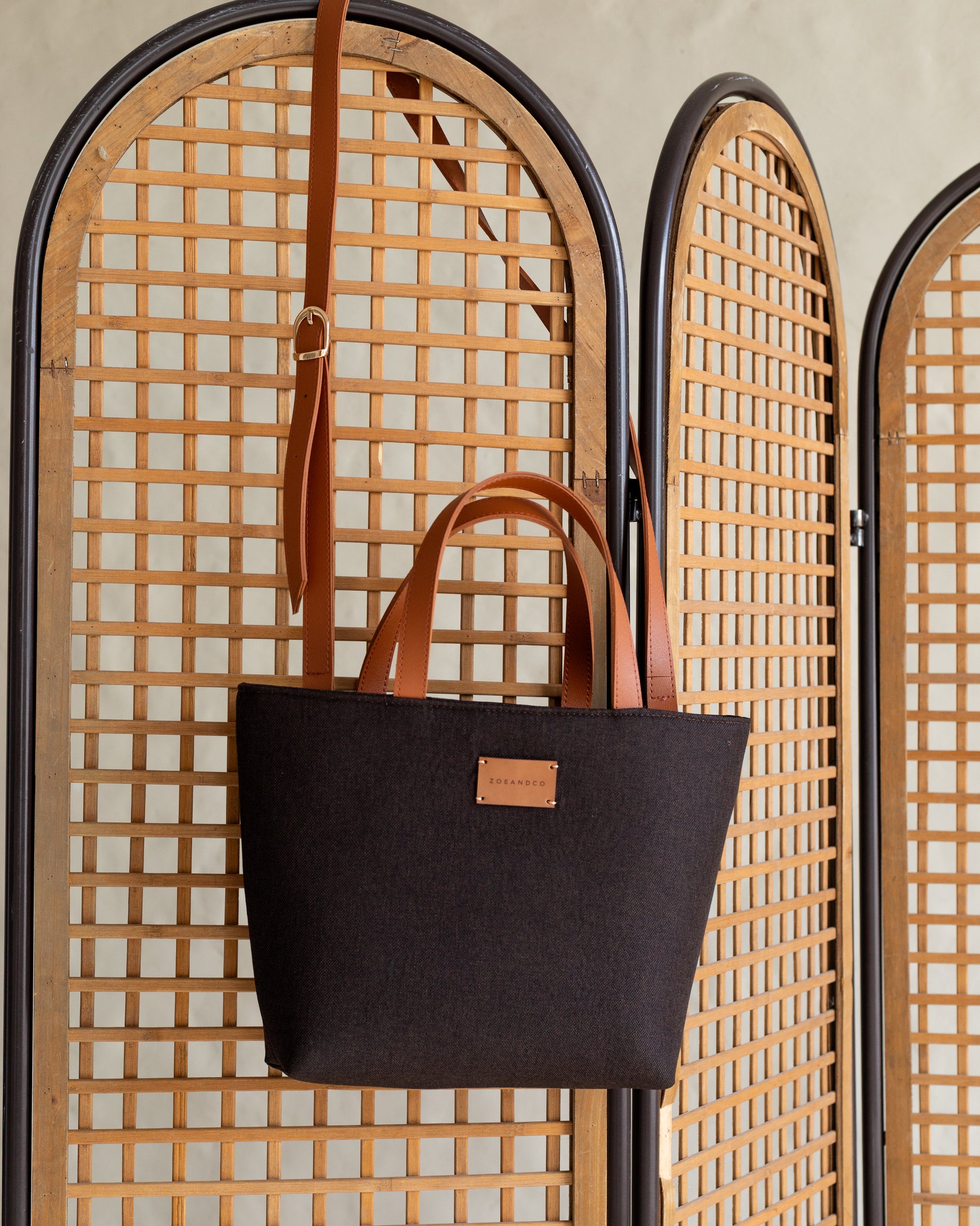 PANIER Handbag Dark Brown - zoe & co