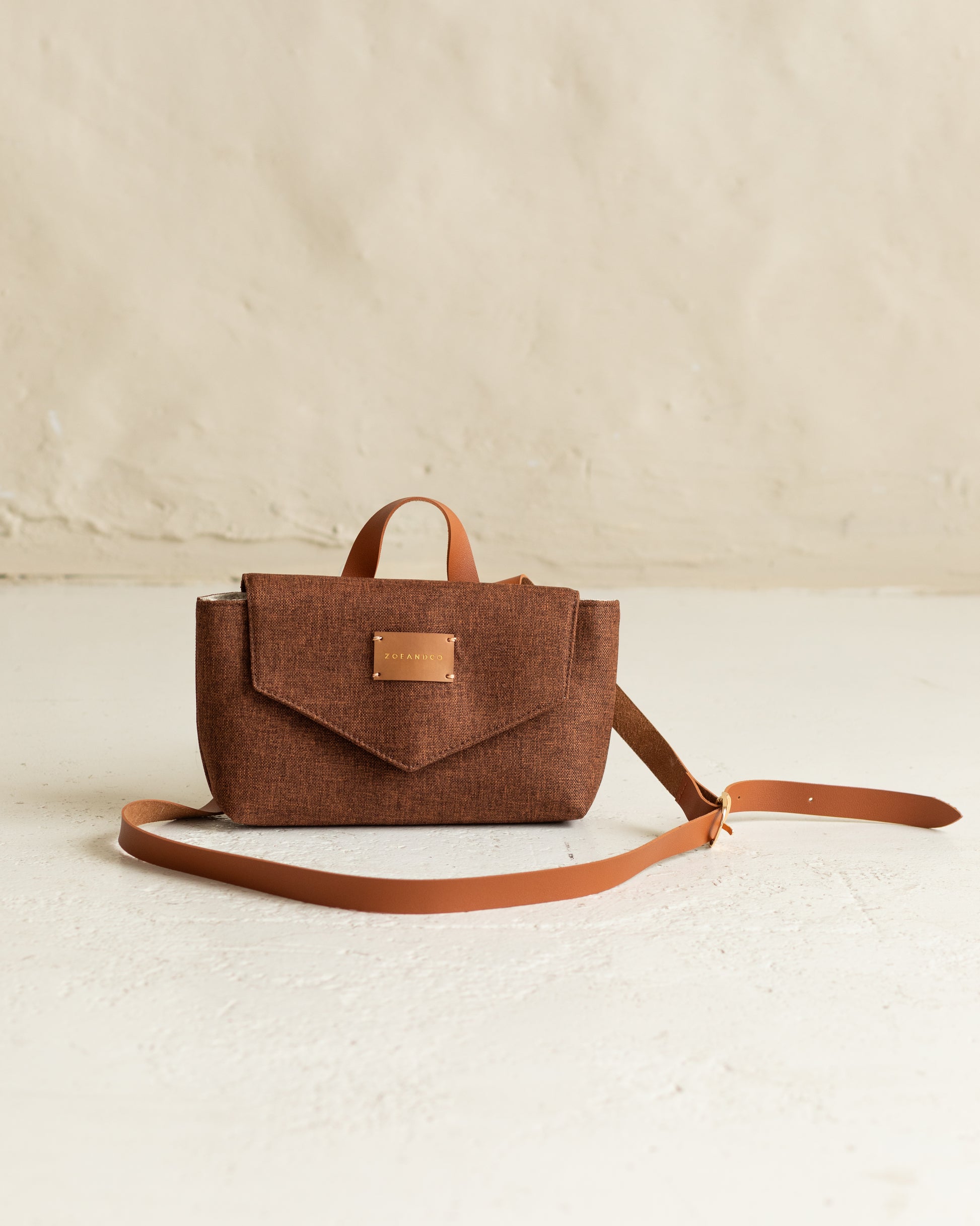 COPINE Shoulder Bag Rust Brown - zoe & co