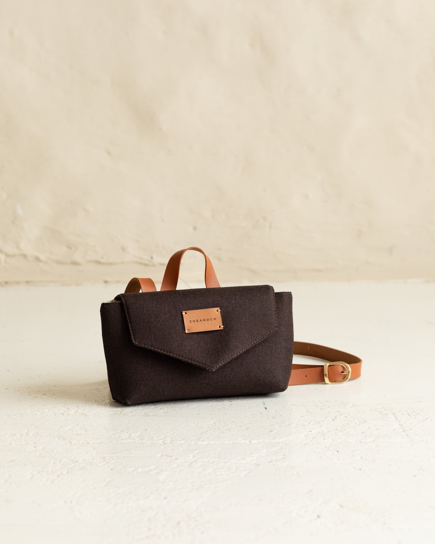 COPINE Shoulder Bag Dark Brown - zoe & co