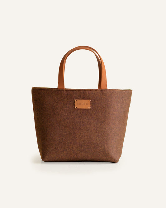 PANIER Handbag Rust Brown