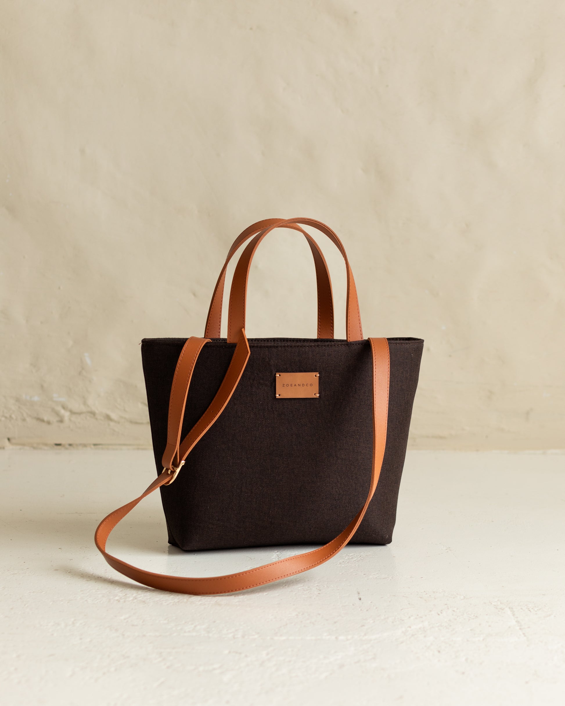 PANIER Handbag Dark Brown - zoe & co