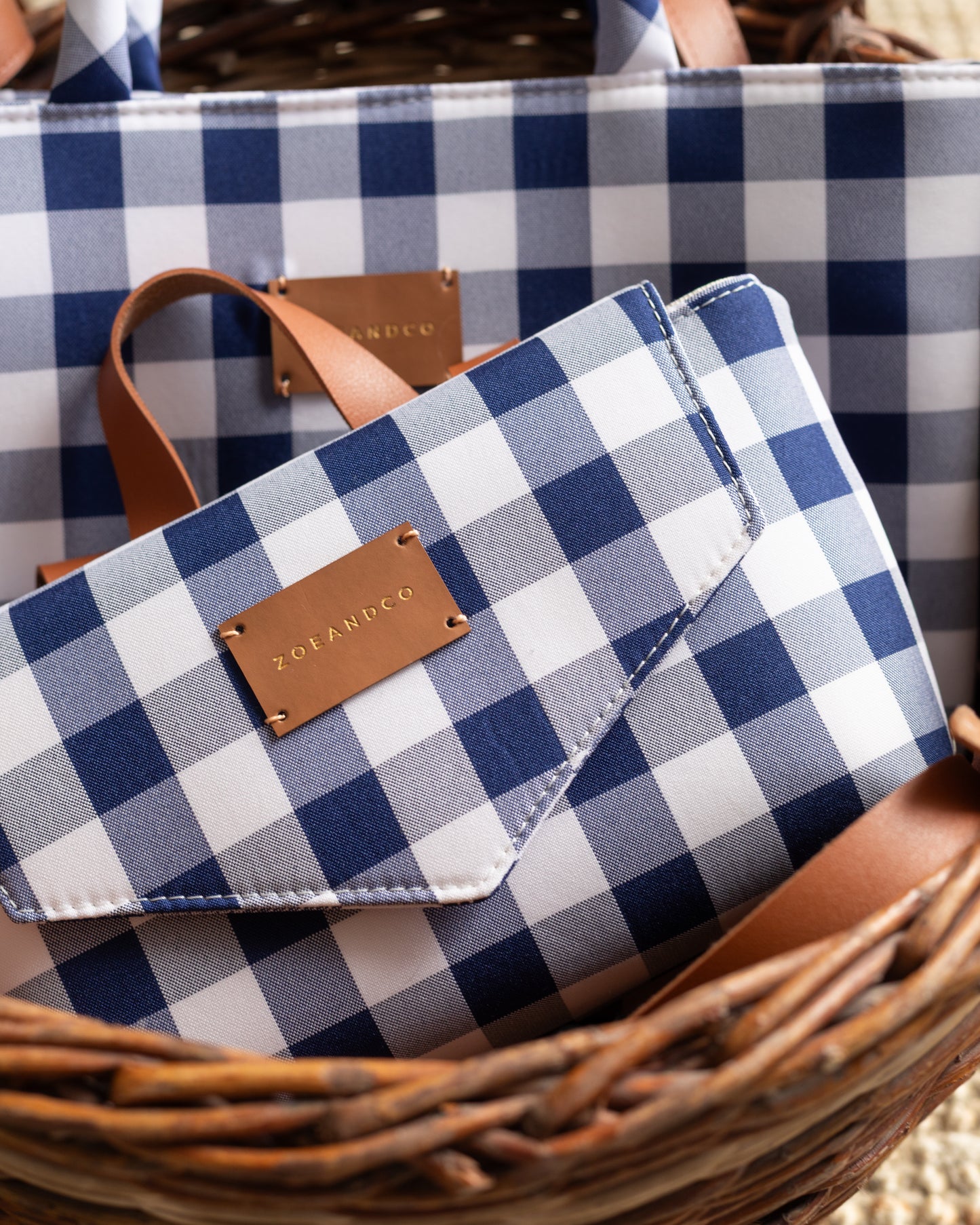 COPINE Shoulder Bag Plaid - zoe & co